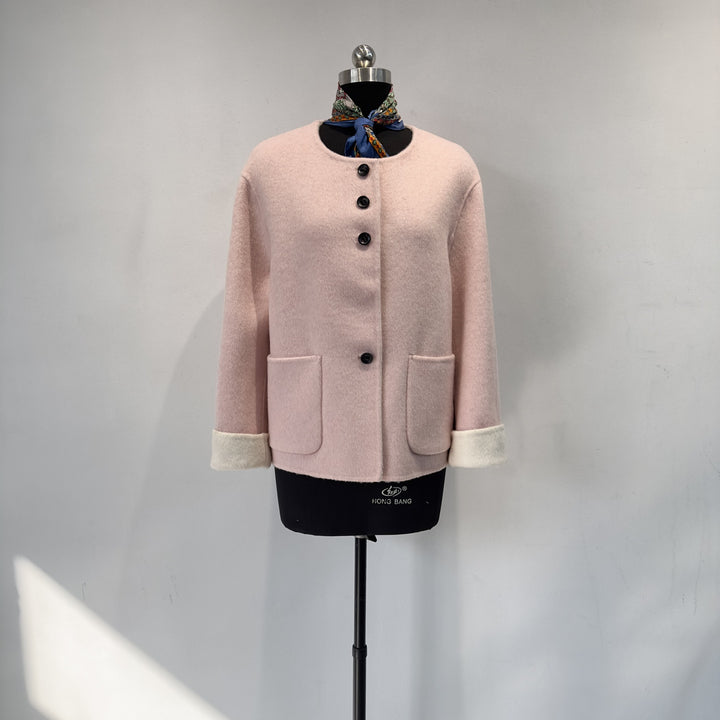Damen Gemütliche Gestrickte Wollmischung Jacke Echoarchiv