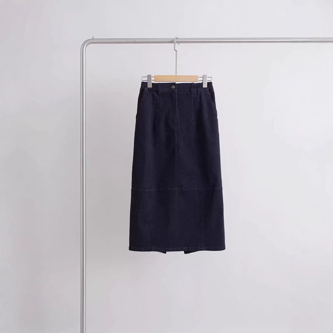 Damen Elegant geschnittener Midirock Echoarchiv