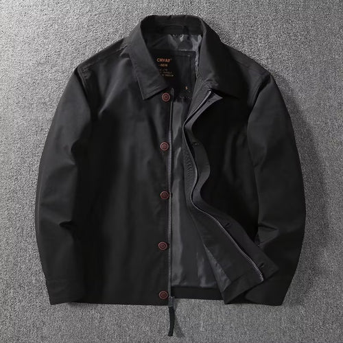 Herren leichte Übergangsjacke mit praktischen Druckknöpfen und verstellbarem Bund Echoarchiv