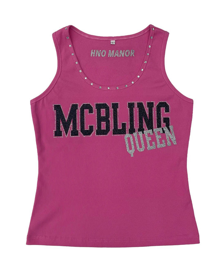 Damen Trendiges Tanktop mit Glitzerakzenten Echo Archiv