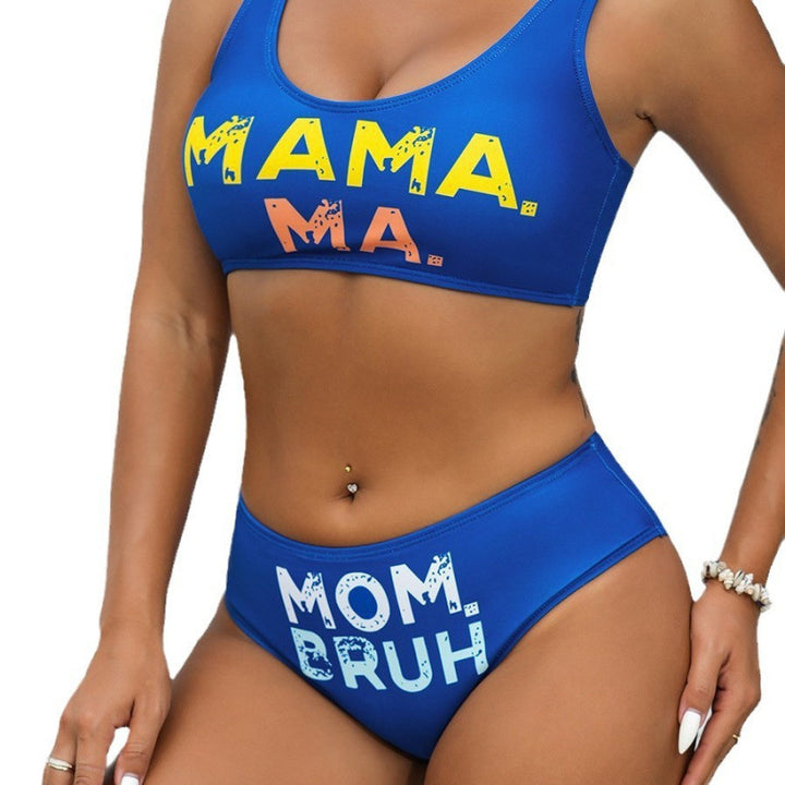 Damen Sport-Bikini mit auffälligem Schriftzug und komfortablem Schnitt Echo Archiv