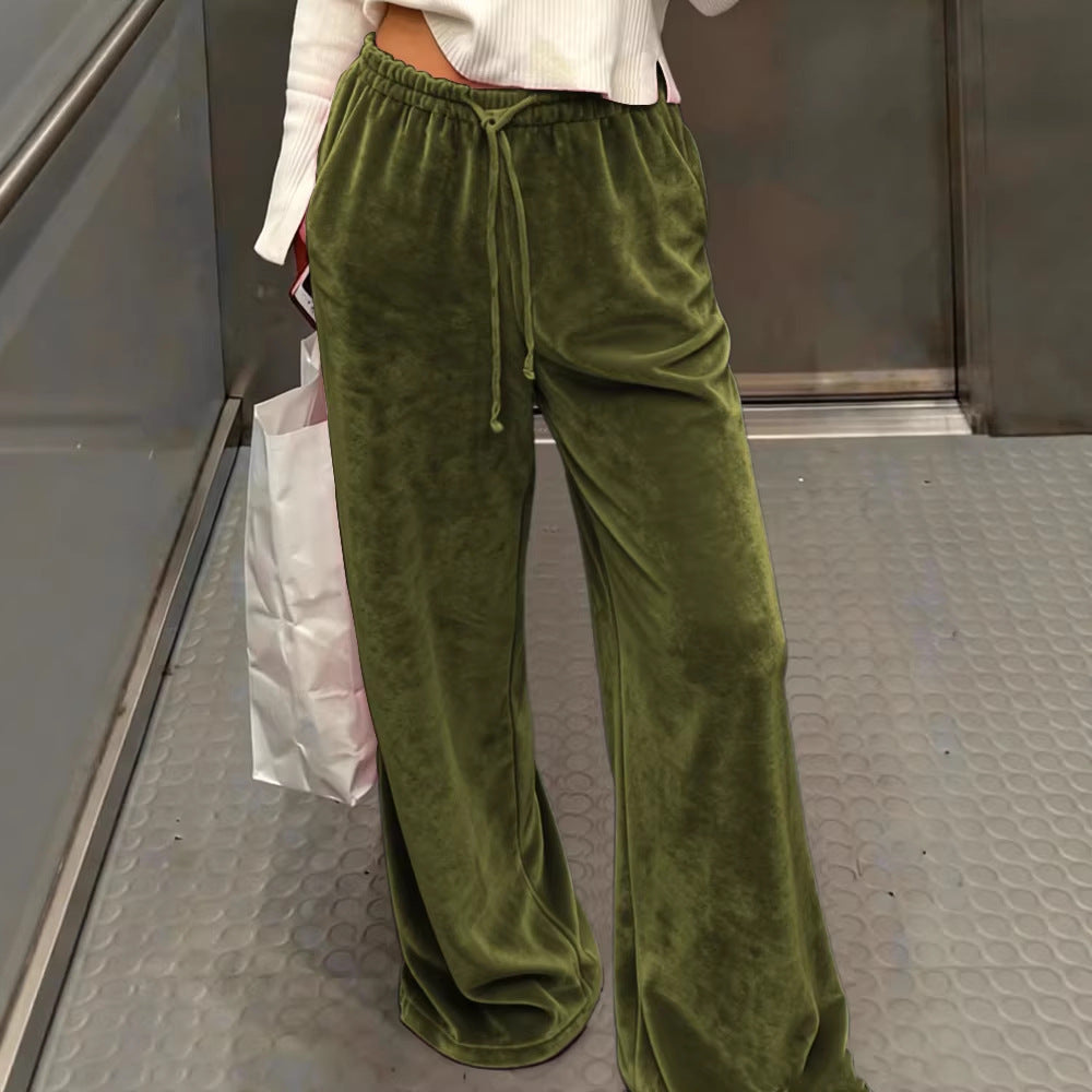 Damen Gemütliche und elegante Samthose Echo Archiv