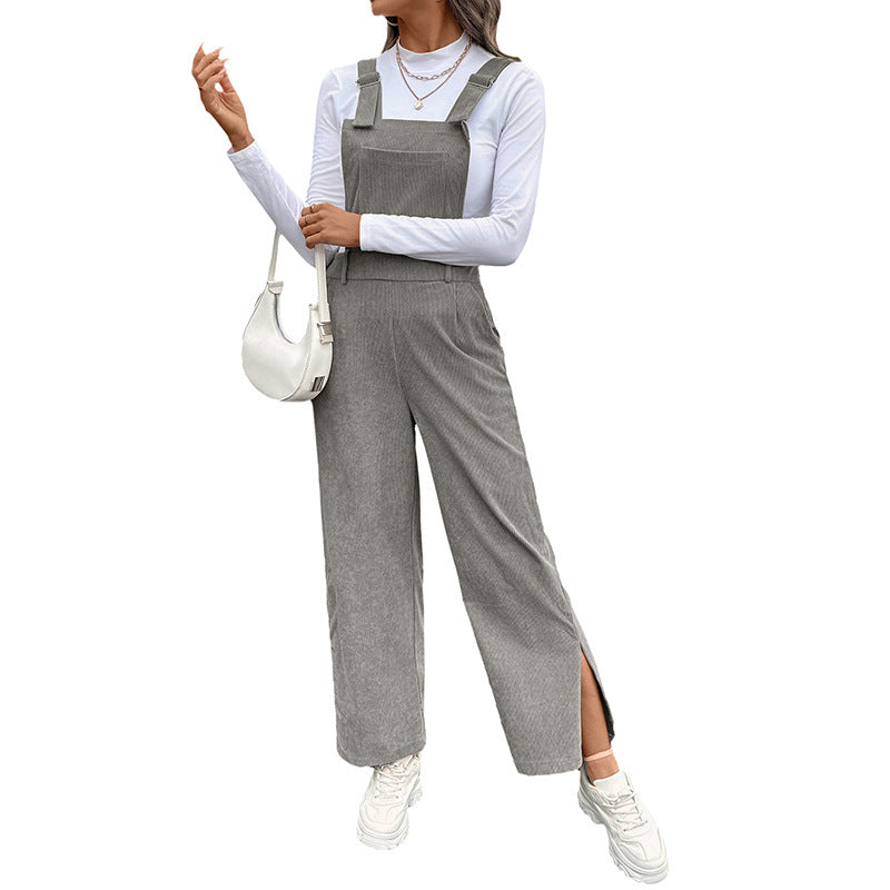 Damen Lässiger Baumwoll-Jumpsuit mit breiten Beinen Echo Archiv
