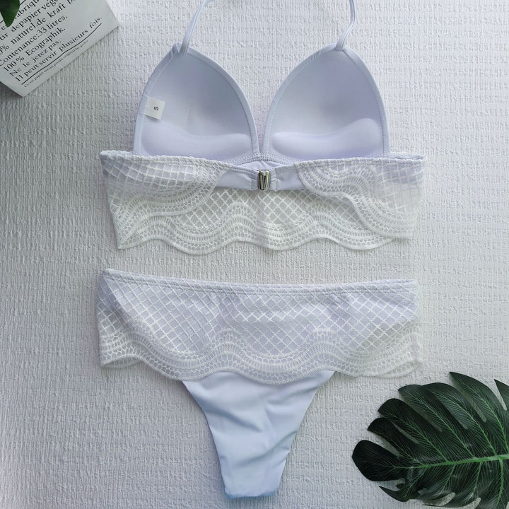 Damen Triangel-Bikini mit gehäkeltem Detail Echo Archiv