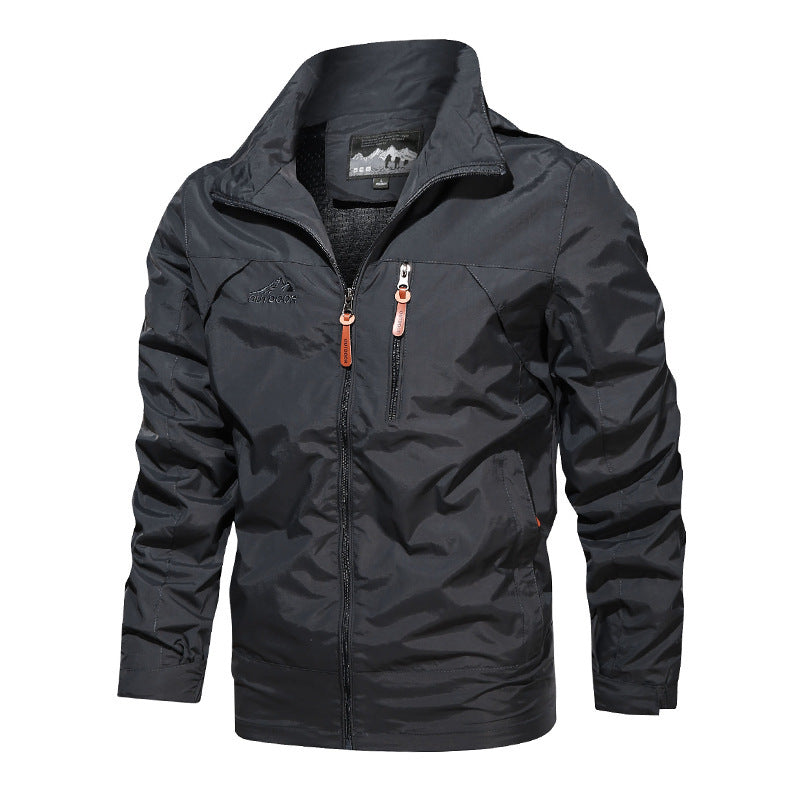 Herren nan leichte Outdoorjacke Windbreaker mit wasserabweisender Beschichtung und atmungsaktivem Meshfutter Echo Archiv
