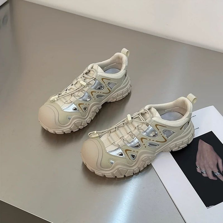 Damen Sportliche Sneakers mit atmungsaktiver Mesh-Oberfläche und rutschfester Sohle Echo Archiv