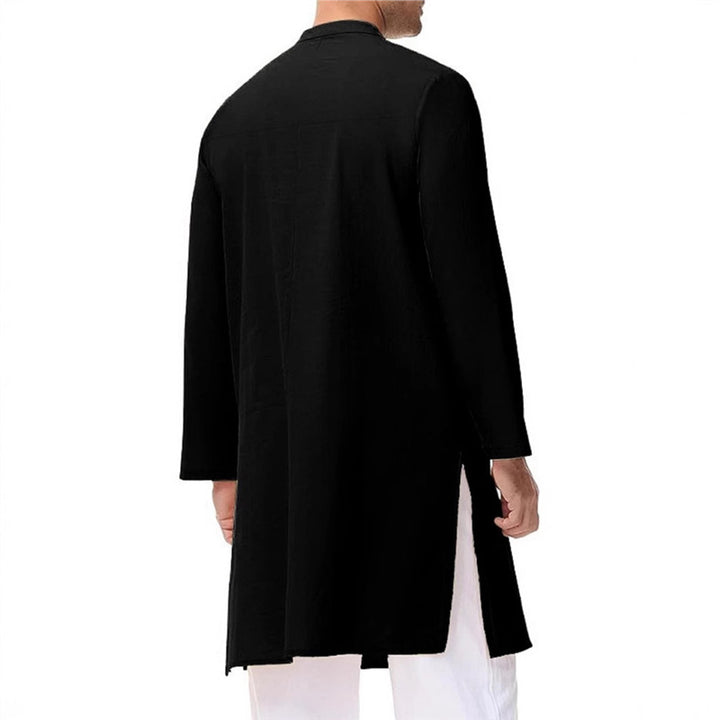 Herren elegantes und modisches Kurta mit hochgeschlossenem Kragen und Knopfdetails Echoarchiv