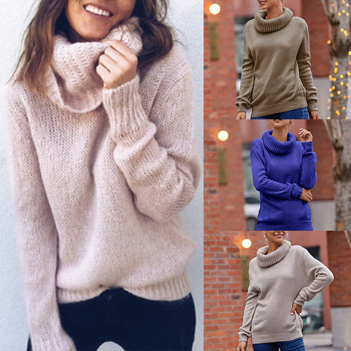 Damen Kuscheliger Rollkragenpullover aus weichem Strick Echoarchiv