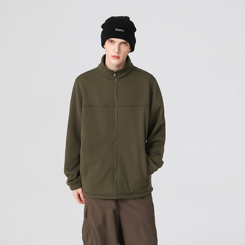 Herren Thermo-Fleece-Softshelljacke mit Stehkragen, Frontreißverschluss und elastischen Bündchen Echo Archiv