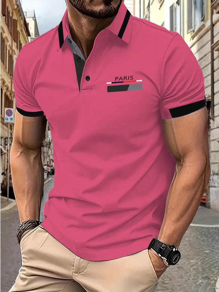 Herren modisches Poloshirt Echoarchiv