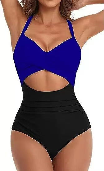 Damen Einteiliger Bikini mit modischem Cut-Out und Animal-Print Echo Archiv