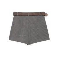 Damen elegante Shorts mit dekorativem Gürtel Echo Archiv