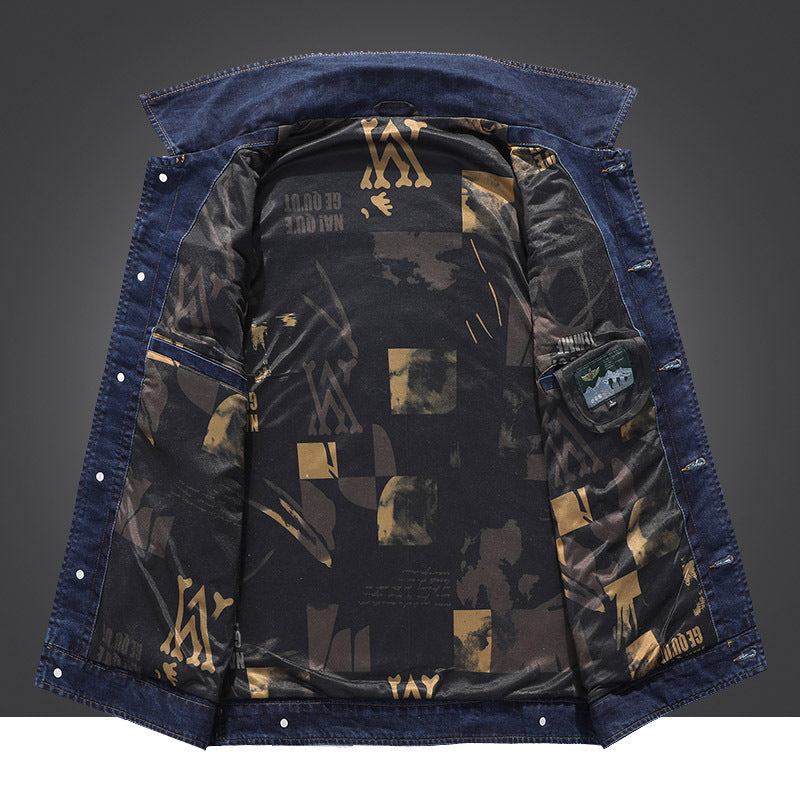 Herren Denim-Weste mit praktischen Taschen und robustem Design Echoarchiv