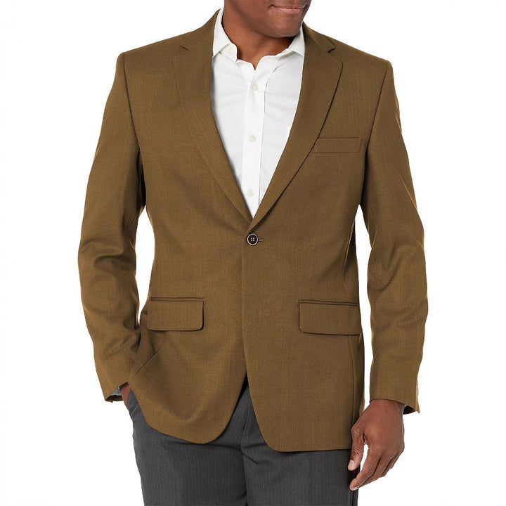 Herren Eleganter Anzugblazer mit feiner Textur und modernem Schnitt Echoarchiv