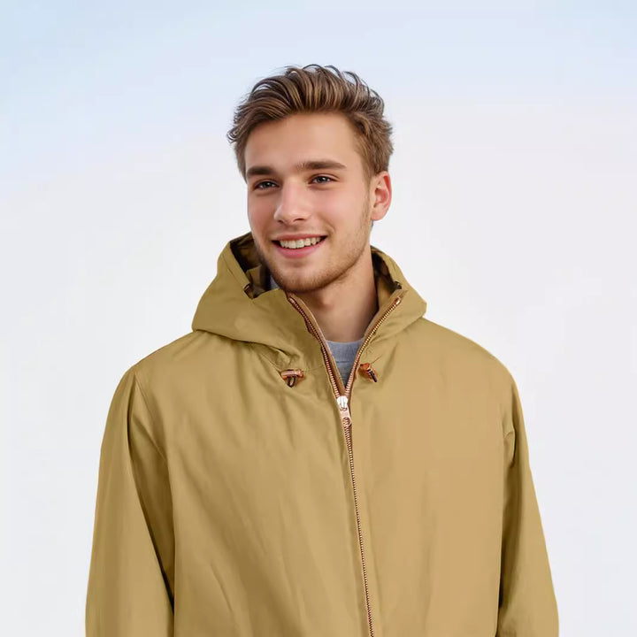Herren strapazierfähige Multifunktionsjacke mit verstellbarem Kapuzenkragen und großzügigen Taschen Echoarchiv