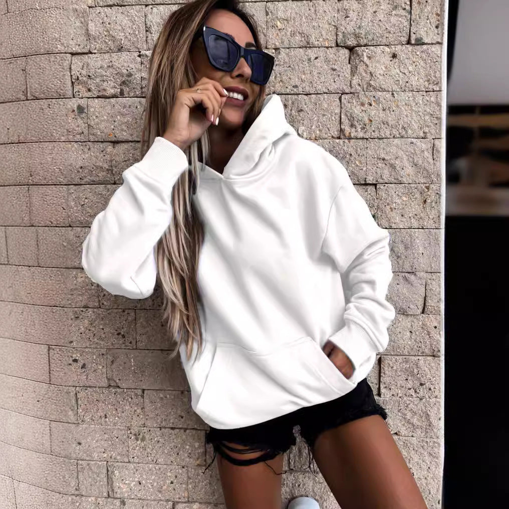 Damen Kapuzenpullover mit weichem Fleece-Innenfutter und lässigem Schnitt Echoarchiv