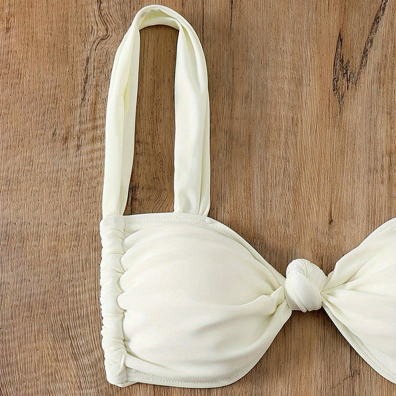Damen Triangel-Bikini mit Knoten-Detail und verstellbaren Trägern Echo Archiv