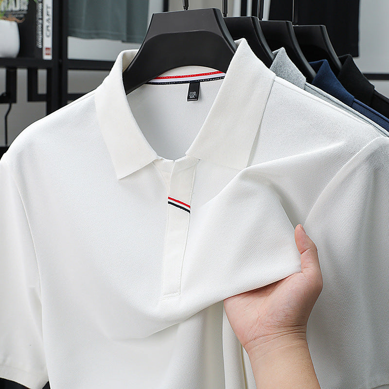 Herren kurzärmliges Poloshirt mit atmungsaktivem Piqué-Stoff und kontrastierenden Details Echoarchiv