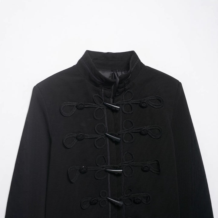 Damen Kurzjacke im Militärstil mit Kordelfroschverschlüssen Echo Archiv
