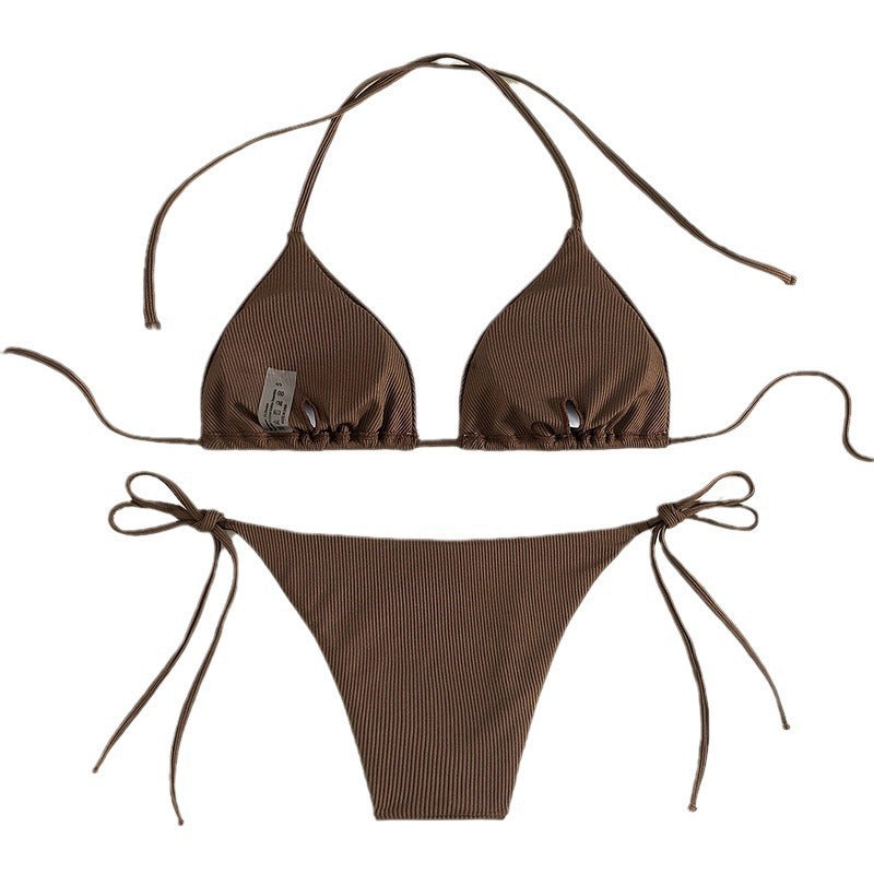 Damen Triangel-Bikini mit minimalistischem Design und verstellbaren Bändern Echo Archiv