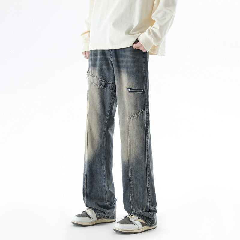 Herren Lässige Cargo-Jeans mit modernen Taschen Echoarchiv