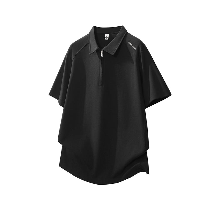 Herren Oversize-Halbzip-Polo mit technischem Jersey und verlängertem Rückensaum Echo Archiv