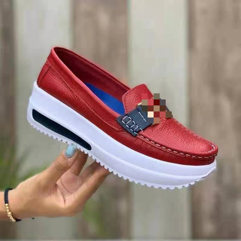 Damen Plateau-Loafer mit Metallic-Textil und leichter Profilsohle – Lioré