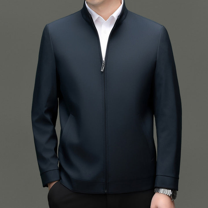 Herren elegante Übergangsjacke mit modernem Stehkragen Echoarchiv