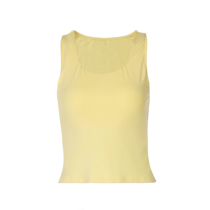 Damen Sportliches Crop-Top mit Rundhalsausschnitt Echo Archiv