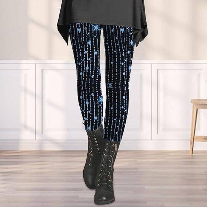 Damen Gemusterte Weihnachtsleggings Echoarchiv