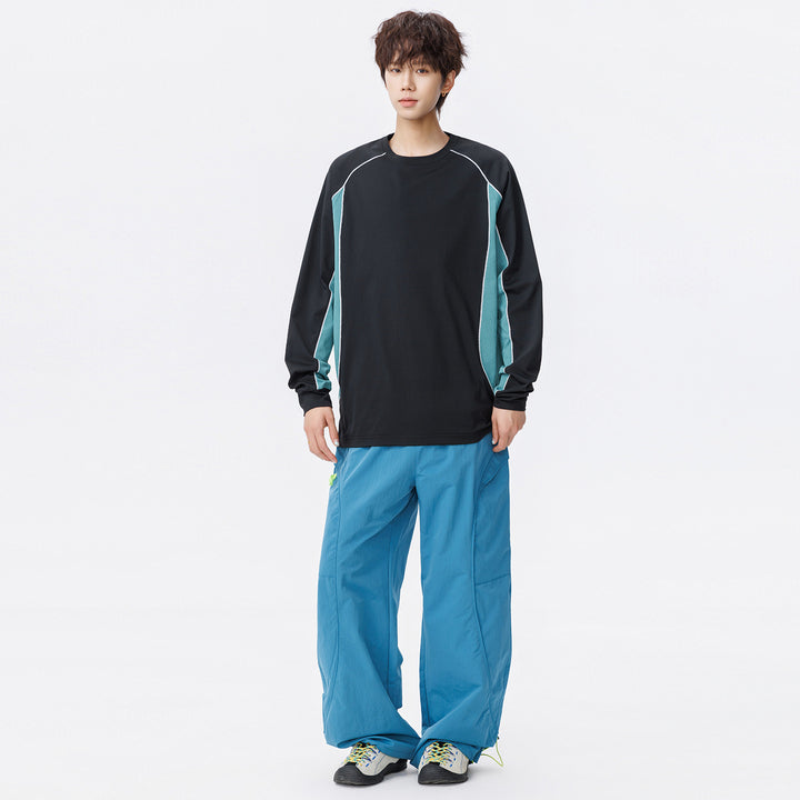 Damen Oversize-Langarmshirt mit Raglanärmeln, atmungsaktiven Seiteneinsätzen und Rundhalsausschnitt Echo Archiv
