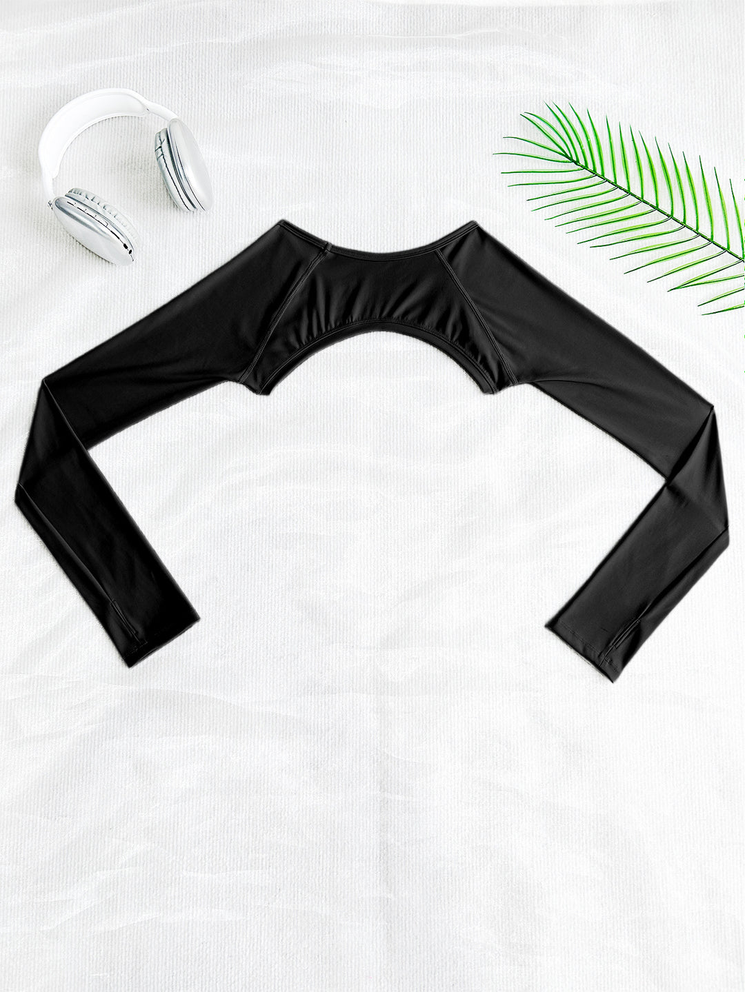 Damen Sportliches Langarm Crop-Top mit angeschnittenem Design Echo Archiv
