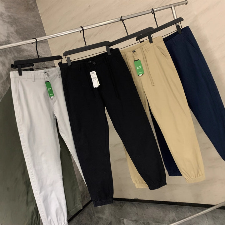 Herren Chino-Jogger mit elastischem Saum und Bundfalten Echo Archiv