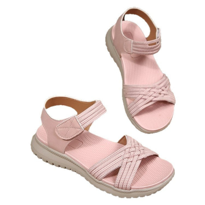 Damen Freizeit-Sandalen mit geflochtenem Riemendesign und komfortabler Fußbettung Echoarchiv