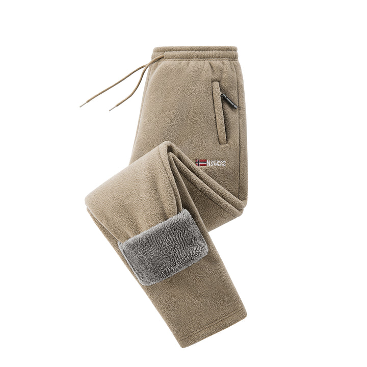 Damen Fleece-Jogginghose mit Teddy-Innenfutter und Reißverschlusstaschen Echo Archiv