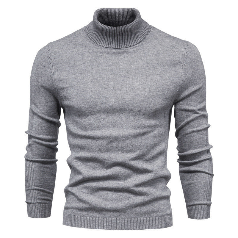 Herren modischer Rollkragenpullover aus feiner Merinowolle Echoarchiv