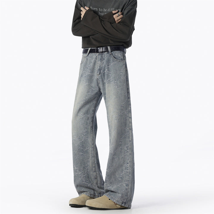 Herren Weite Jeans mit einzigartigem Muster und hohem Tragekomfort Echoarchiv