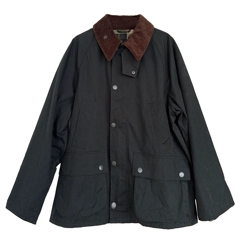 Damen Modische Utility-Jacke mit Karomuster Echoarchiv