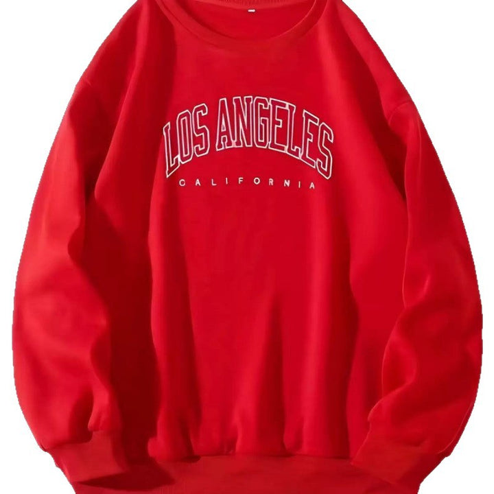 Damen Lässiger Sweatshirt mit Vintage Los Angeles Druck Echoarchiv