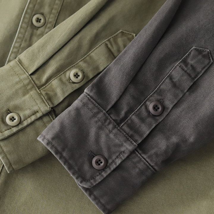 Herren modische Utility-Hemdjacke mit praktischen Brusttaschen Echoarchiv