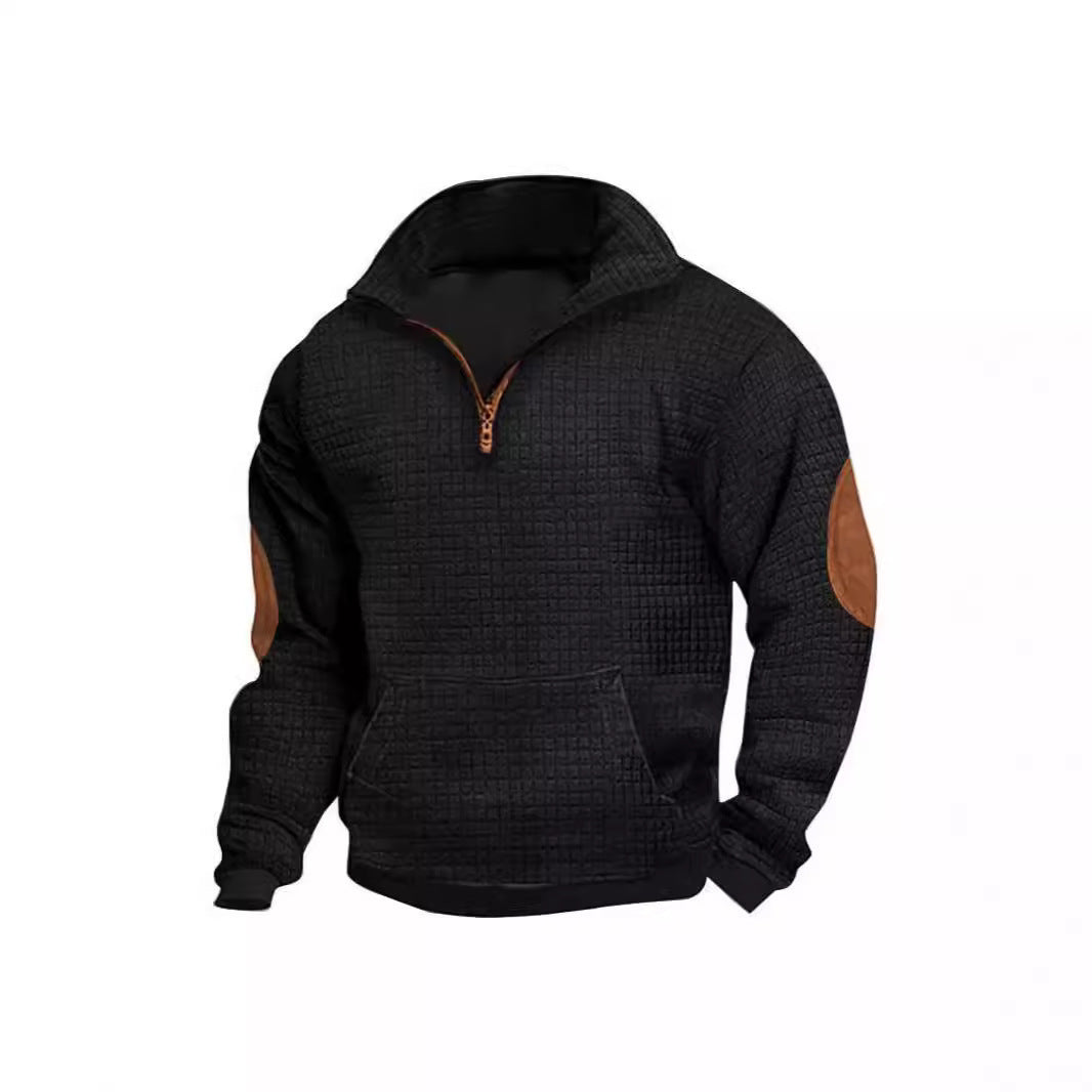 Herren Pullover mit hohem Kragen und Reißverschluss Echoarchiv