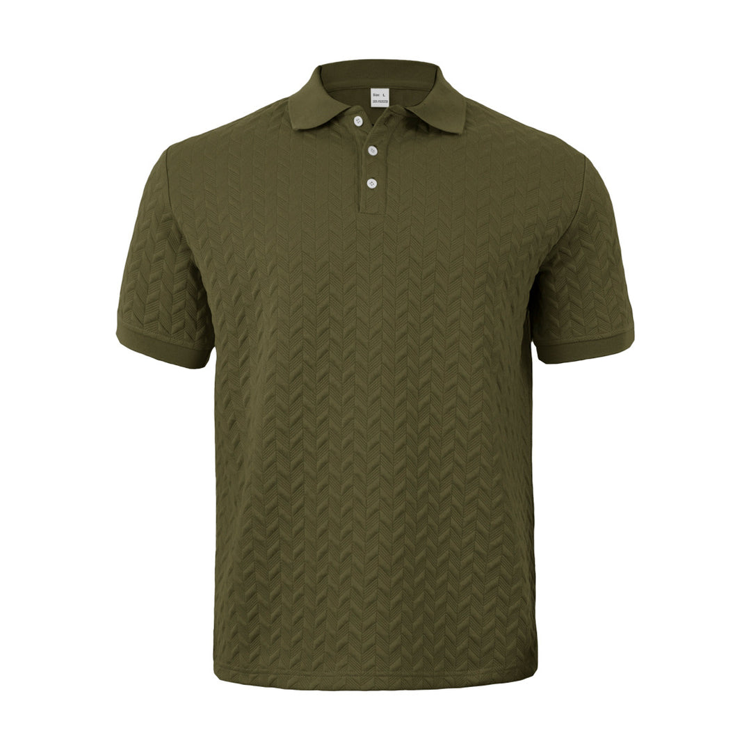 Herren sportliches Poloshirt mit strukturiertem Design Echoarchiv