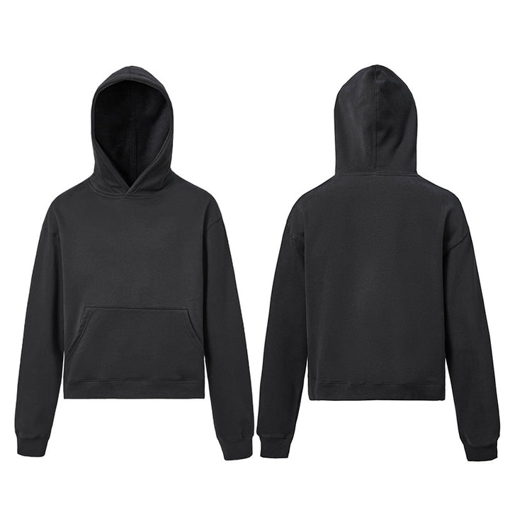Unisex Kapuzenpullover aus Bio-Baumwoll-Fleece mit Kängurutasche und leicht verkürzter Passform Echo Archiv