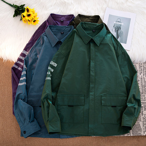Herren modische Utility-Jacke mit praktischen Taschen Echoarchiv