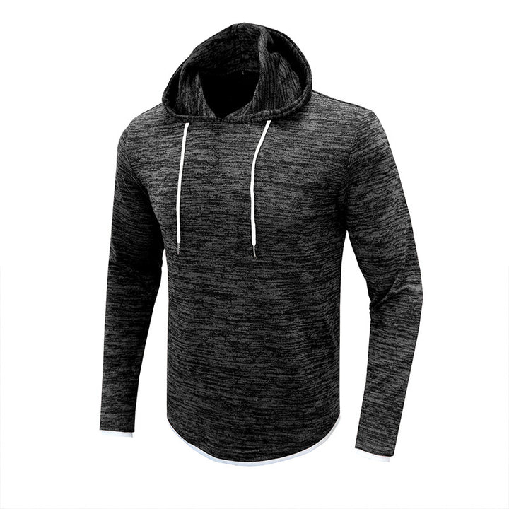Herren sportliches Kapuzenshirt mit modischem Strukturdesign Echoarchiv