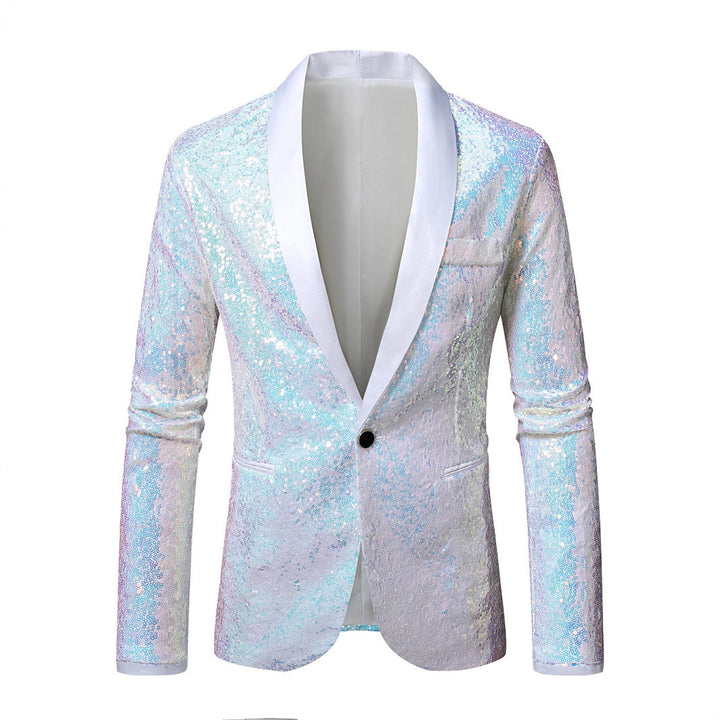 Herren glamouröser Pailletten Blazer Echoarchiv