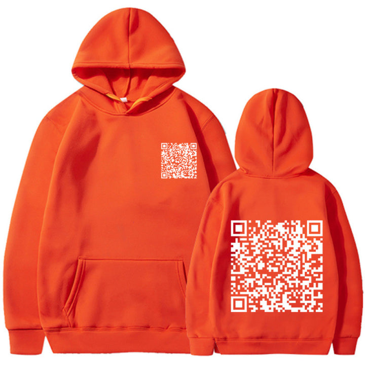 Damen Sportlicher Kapuzenpullover mit QR-Code Echoarchiv