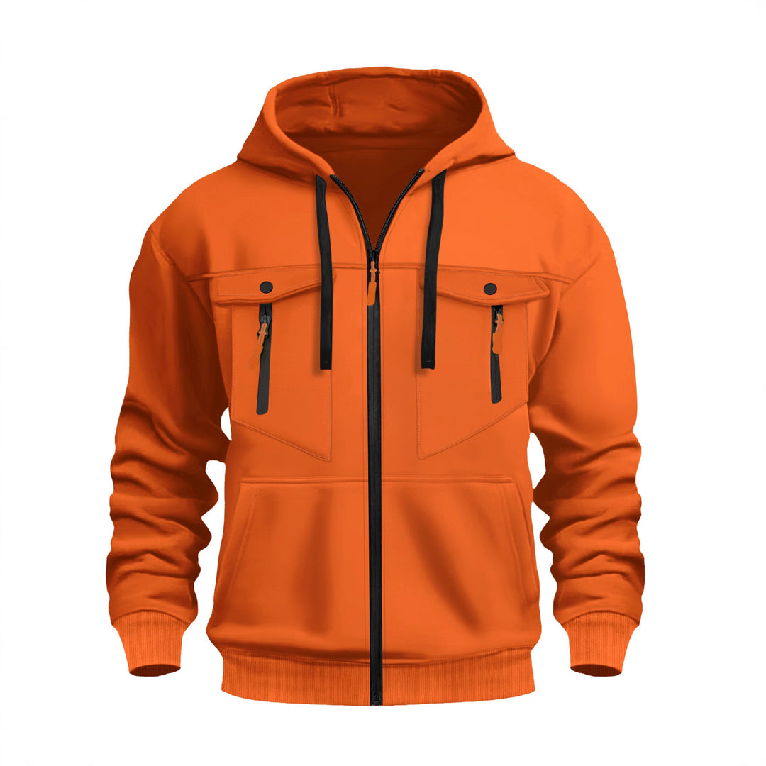 Herren Outdoor-Kapuzenjacke mit praktischen Reißverschlusstaschen Echoarchiv