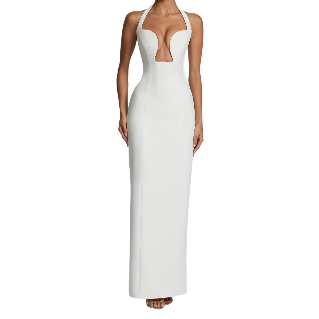 Damen Maxikleid mit tiefem Ausschnitt und Taschen Echo Archiv