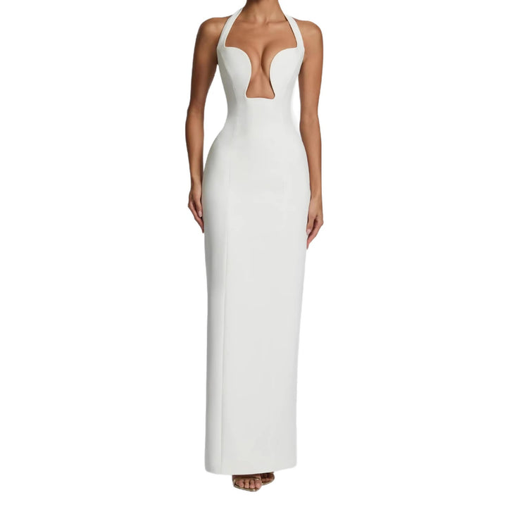 Damen Maxikleid mit tiefem Ausschnitt und Taschen Echo Archiv